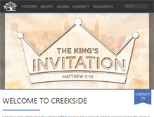 Tablet Screenshot of creekside.com